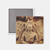 Aimant Bouddha Sakyamuni, de Tumshuq 6ème siècle (Recto/Verso)