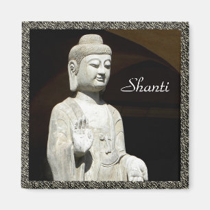 Aimant Bouddha Shanti, encadré