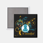 Aimant Bouddha Soyez Conscient (Recto/Verso)