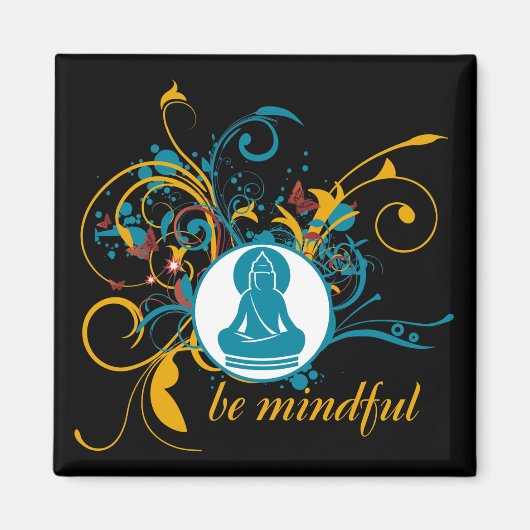 Aimant Bouddha Soyez Conscient (Devant)