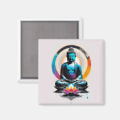 Aimant Bouddha Zen Art (Recto/Verso)