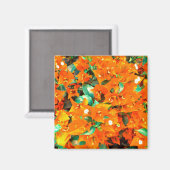 Aimant Bougainvilliers orange vif (Recto/Verso)