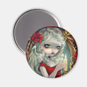 Aimant "bougie de Noël" (Recto/Verso)