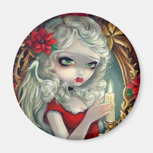 Aimant "bougie de Noël" (Devant)