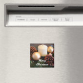 Aimant Bougie élégante avec cônes de pin (In Situ (Lave-vaisselle))