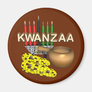 Aimant Bougies de Kwanzaa -