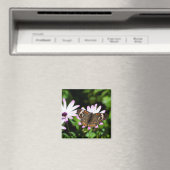 Aimant Boukeye papillon sur les fleurs violettes (In Situ (Lave-vaisselle))