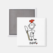 Aimant Boulanger avec spatule (Recto/Verso)