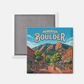 Aimant Boulder, Colorado (Recto/Verso)