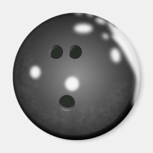 Aimant Boule de Bowling (Noir)