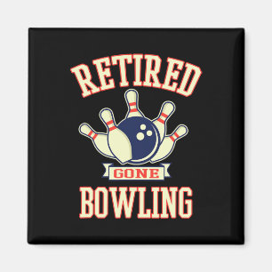 Aimant Boule de bowling pour retraité cadeau de retraite