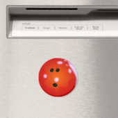 Aimant Boule de Bowling (rouge) (In Situ (Lave-vaisselle))