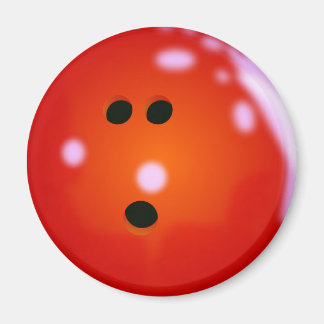 Aimant Boule de Bowling (rouge)