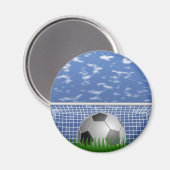 Aimant Boule de football et filet (Recto/Verso)