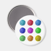 Aimant boule de laine (Recto/Verso)