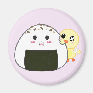 Aimant Boule de riz de Kawaii "Onigiri" avec Ejiki le