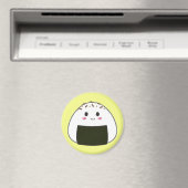 Aimant Boule de riz Kawaii "Onigiri" avec Toppings (In Situ (Lave-vaisselle))