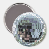Aimant Boule Disco - Argent (Recto/Verso)