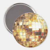 Aimant Boule disco en or (Recto/Verso)