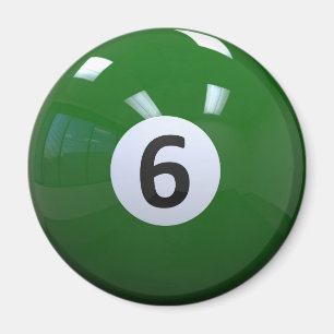 Aimant Boule Green No 6 Billard
