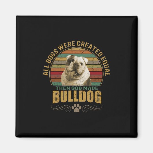 Aimant Bouledogue créé  (Devant)