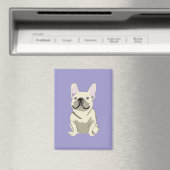 Aimant Bouledogue français crème, (In Situ (Lave-vaisselle))