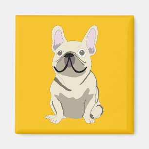 Aimant Bouledogue français crème