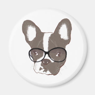 Aimant Bouledogue français élégant
