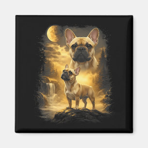 Aimant Bouledogue français ! hurle à la lune mème 90s