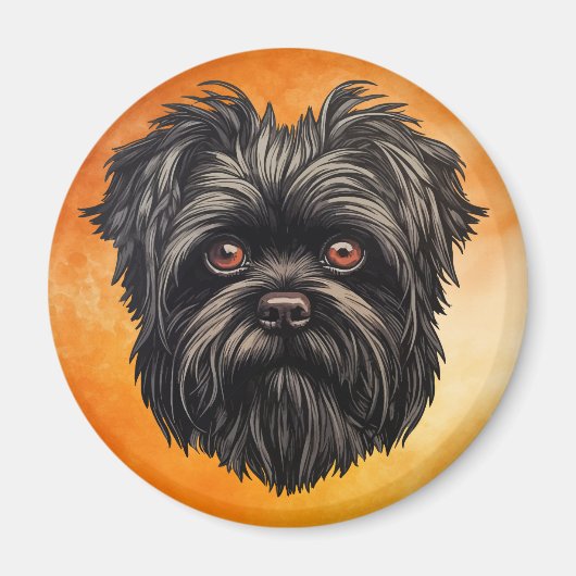 Aimant Bouledogue singe Affenpinscher Terrier (Devant)