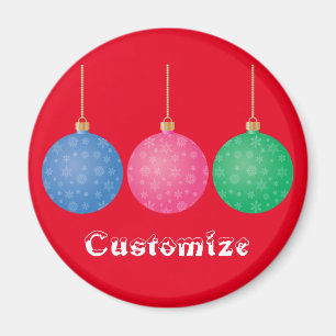 Aimant Boules d'ornement de l'arbre de Noël Thunder_Cove