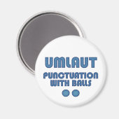 Aimant Boules Umlaut (Bleu) (Recto/Verso)