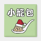 Aimant Boulette chinoise Dim Sum Père Noël ha de soupe à (Devant)