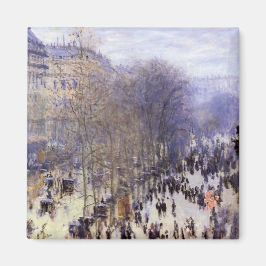 Aimant Boulevard des Capucines par Claude Monet, Art nouv (Devant)