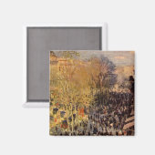 Aimant Boulevard des Capucines par Claude Monet, Art nouv (Recto/Verso)