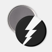 Aimant Boulon éclair blanc (Recto/Verso)