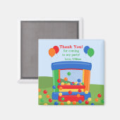 Aimant Bounce House Birthday Thank (Recto/Verso)