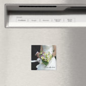 Aimant bouquet aquarelle, Enregistrer la date (In Situ (Lave-vaisselle))