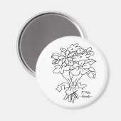 Aimant Bouquet avec logo (Recto/Verso)