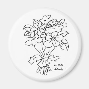 Aimant Bouquet avec logo