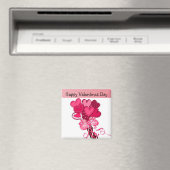 Aimant Bouquet de cœurs de la Saint-Valentin (In Situ (Lave-vaisselle))
