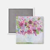 Aimant Bouquet de fleurs lumineuses (Recto/Verso)