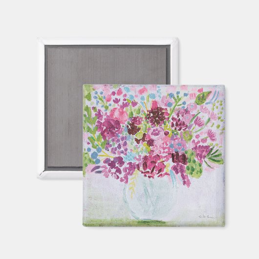 Aimant Bouquet de fleurs lumineuses (Recto/Verso)