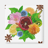 Aimant Bouquet de fruits. (Devant)