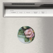 Aimant Bouquet de mariage floral rose rose blush or roman (In Situ (Lave-vaisselle))