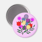 Aimant bouquet de printemps (Recto/Verso)