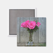 Aimant Bouquet De Rose Chaud À La Grange (Recto/Verso)