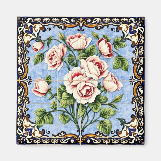 aimant bouquet de roses (Devant)