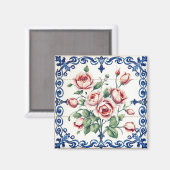 aimant bouquet de roses classique (Recto/Verso)