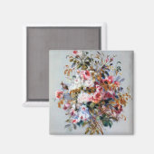 Aimant Bouquet de Roses, Renoir (Recto/Verso)